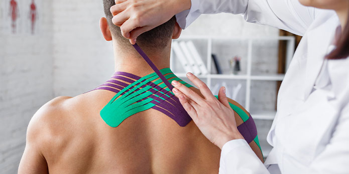 Kinesio Taping at ITC Auto Accident Injury Treatment Center of Kansas City